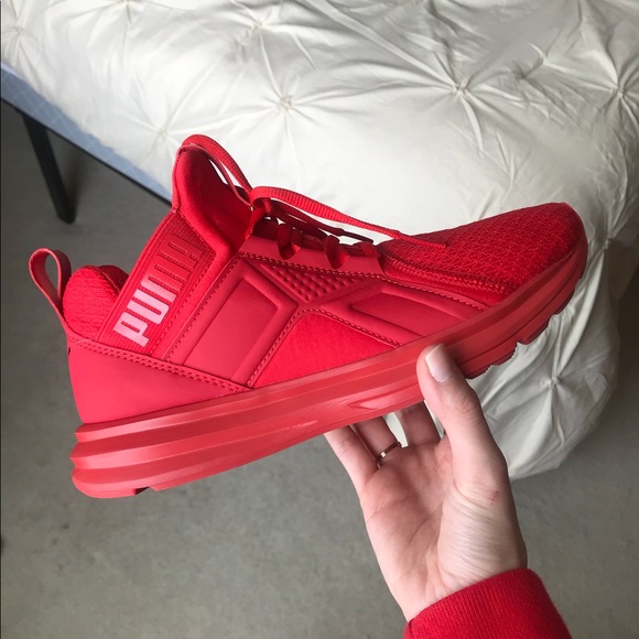 Puma Shoes | Red Puma Enzo Jr | Poshmark